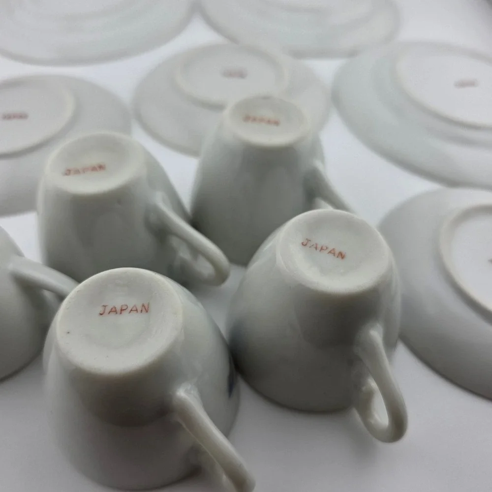 Vintage Porcelain Miniature‎ Tea Set 11pc Made in Japan Incomplete